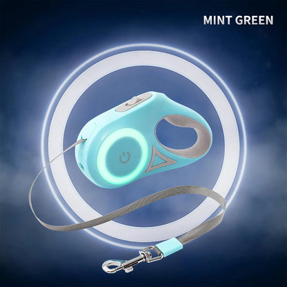 3 And 5M Dog Leash Light Retractable Pet Leads